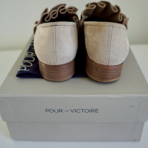 Pour La Victoire Tenlyks Loafers Size 7.5 in Jasmine Kid Suede - Picture 5 of 13